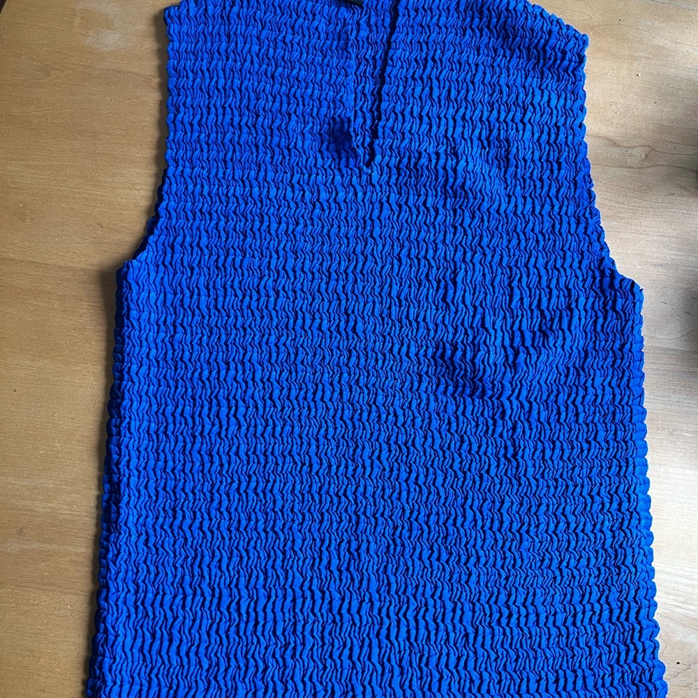 Josephine Chaus women’s Blue Tank Top size S petite